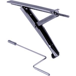 23025 17" Light Trailer Stabilizing Jacks with Crank Handle  Set of 2 Manual Leveling Jacks for Small Campers & Utility Trailers, 1000 lbs. Capacity Per Jack