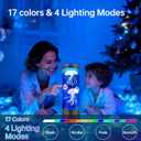 Jellyfish Lamp, 17 Colors Changing Table Lamp with Remote Control, USB Powered Jelly Fish Light Lamp, 4 Lighting Modes Water Lamp Christmas Halloween Gifts for Teen Boys Girls Room Decoration