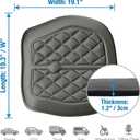 Big Ant Car Seat Cushion, Comfort Memory Foam Driver Seat Cushion Improve Driving View, Sciatica and Lower Back Pain Relief, Seat Cushions for Car Seat Driver, Office Chair, Wheelchair - Black