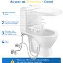 Ultra-Slim 3-in1 Bidet, Self-Cleaning