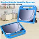 BMOUO Kids Case for Samsung Galaxy Tab A9+/A9 Plus 11 Inch 2023 (SM-X210/X216/X218), with Screen Protector, Shockproof Samsung Galaxy Tab A9 Plus Case for Kids, Blue