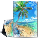 Case for Kindle Fire HD 10 & 10 Plus Tablet (11th Generation, 2021 Release) 10.1", Slim PU Leather Folio Stand Cover with Auto Wake/Sleep, Palm Tree