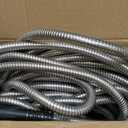 VEVOR Garden Hose Metal 100FT – Heavy Duty Stainless Steel Water Hose, Flexible, No Kink & Tangle, Puncture Resistant & Rust Proof, Lightweight w/ 10Function Spray Nozzle for Yard, Outdoor, Gardening