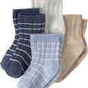 little planet by carter's Multipack Socks, Blue Stripes (3-12 Months)