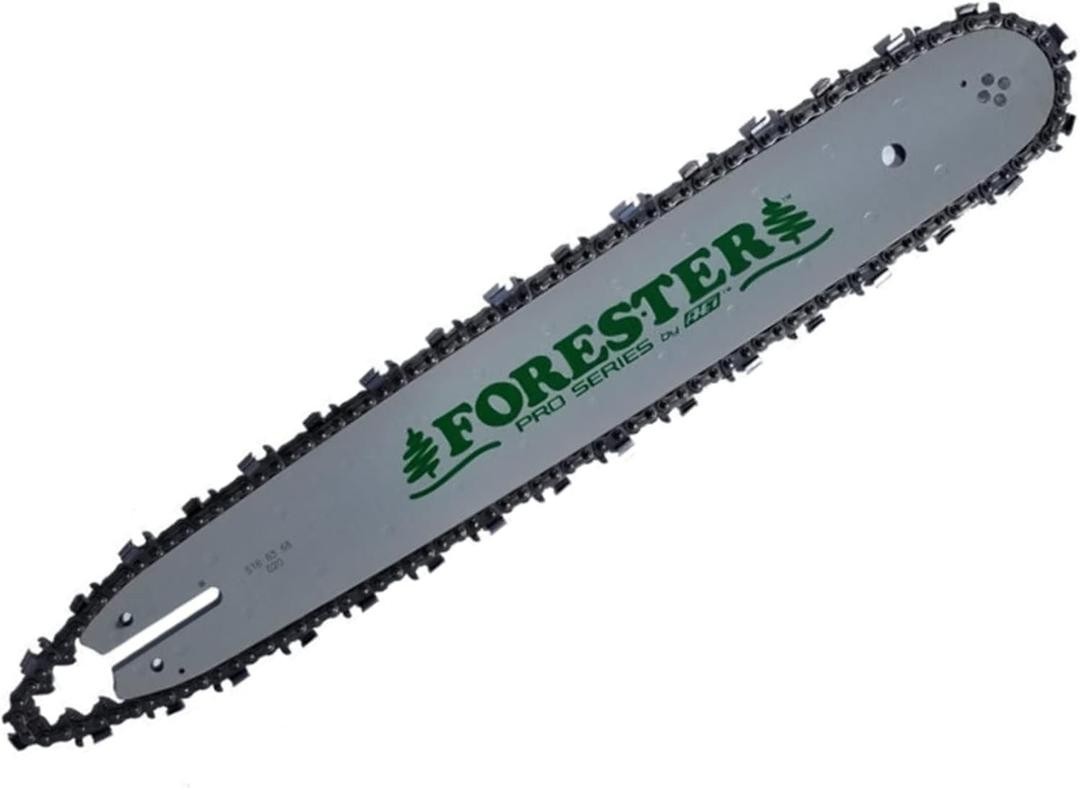 FORESTER 18" Replacement Chainsaw Bar & Chain Combo - 18in Length, .325 Pitch, .063 Gauge, A074 Mount, 68 Drive Link - Replacement Chain Saw Parts Kit For Stihl