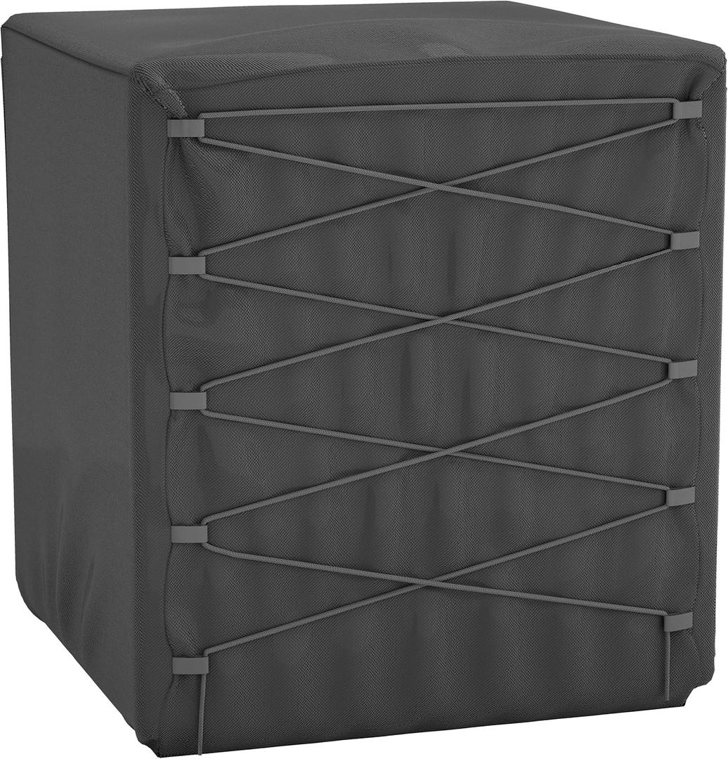 Air Conditioner Cover For Outside Units - AC Cover For Outside Unit - Central AC Unit Covers Outdoor - Winter AC Condenser Cover - Dual Shoelace Drawstring For Snug Fit. (32W x 32D  36H inch)