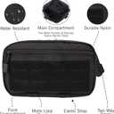 Tactical Admin Pouch Molle Vest Pouch, Premium Quality Nylon 1000d Materials, Multi-Purpose EDC Pouch Organizer (Black)