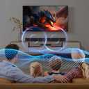 MZEIBO Sound Bar for Smart TV80W Detachable Bluetooth Soundbar with Powerful Bass, 2-in-1 Home Theater Audio System, ARC/Optical/AUX Connectivity for TV/PC/Laptop/Game Console, Black