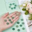 1 Box 20PCS Natural Green Stone Rondelle Beads with Large Hole