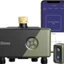 Diivoo WiFi Water Timer 4 Outlets with Brass Inlet, Smart Sprinkler/Hose/Tap Timer Compatible with Alexa & 24 Irrigation Plans & Rain Delay, Garden Watering Systems Controller with 2 Watering Modes