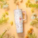 Zak Designs Winnie the Pooh 30oz Spill-Proof Insulated Travel Tumbler | BPA Free, Silicone Straw, Handle, Cupholder Friendly, Dishwasher Safe, For Office, Home, Travel, Work, Gym Fitness