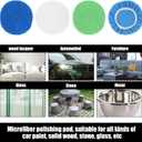 8Pcs Microfiber Car Polishing Pads Set, Professional Car Buffer Pads, Microfiber Waxer Bonnet Polishing Pad for Automobile Glass Cleaning, Polish, Detailing