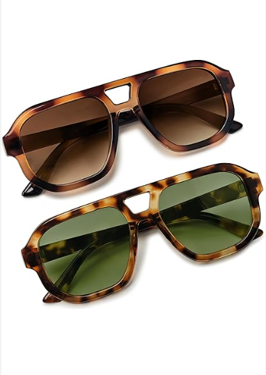 livho Trendy Polarized Aviator Sunglasses Women Men, Retro Sun Glasses for Women Men 2025, Oversized UV Protection Shades