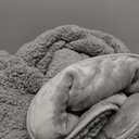 Uttermara Weighted Blanket Queen Size 20lbs 60x80 inches, Cozy Sherpa Weighted Blankets with Soft Plush Fleece, Warm Sherpa Snuggle Thick Heavy Blanket Great for Sleep and Calming, Grey