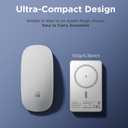 Wireless Charger 5 in 1 Magnetic Charging Station Stand with Portable Power Bank for Apple/Samsung Multiple Devices for Apple Watch 10-2,iPhone 16 15-12 Pro Max/Samsung Galaxy S25 Ultra S24-S8