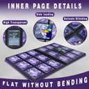 Trading Card Binder 360 Pockets - Side Loading Waterproof Card Album for MTG, TCG, Sports Cards -9-Pocket Durable Pages with Sleeves - Collector Gift (Purple)