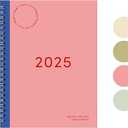 Rileys & Co 2025 Simple Weekly Planner - Annual Weekly & Monthly Agenda Planner, Jan - Dec 2025, Hardbound Cover, Notes Pages, Twin-Wire Binding (8.5 x 11-Inches, Green, Pink2, Purple) 4 PCS