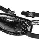 Shock Doctor Football Helmet Chin Strap, Adjustable Straps, Youth & Adult (Youth, Black Lux)