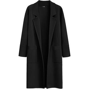 LILLUSORY Women's Long Dressy Cardigan Sweaters Fall Oversized Cozy Jacket Outfits 2025 Date Night Winter Trench Coats