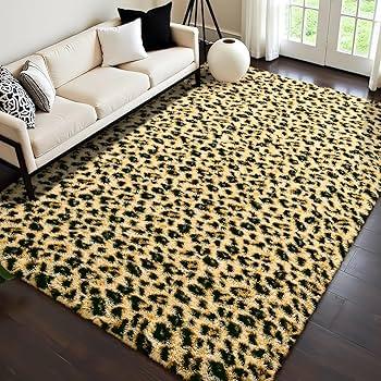 Leopard Print Area Rug