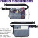 Garden Tool Belt for Men & Women, Denim Wide Adjustable 5-Pocket Waist Tool Apron - Heavy Duty Tool Pouch for Gardening, DIY, Carpenter, Woodworking, Painting, Seamstress, and Crafts (Purple)