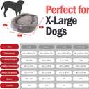 Majestic Pet Micro Velvet Dog Bed, 52 Inch X-Large, Round Washable, Vintage