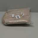 SINOSSO 1 Pack Memory Foam Chair Cushions for Dining Chair, Friendly Woven Fabric 16" U-Shape Comfortable Kitchen Chair Pad, Removable Slip Resistant Seat Cushion (1 Piece, Linen) (Light Brown)