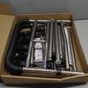 Toilet Safety Rail, 380LB Stainless Steel Toilet Frame with Padded Handles&Paper Holder, Adjustable Detachable Handicap Toilet Rails, Foldable Toilet Support Frame for Elderly