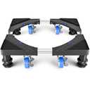 Negom Mini Fridge Stand Locking Wheels, Washing Machine Height Adjustable Stand, Heavy Duty Portable Dryer Stand Mobile Base With Swivel Wheels For Universal Dryer And Refrigerator Appliance Grey