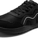 HOBIBEAR Women's Wide Toe Box Barefoot Sneakers | Zero Drop | Lightweight Walking Shoes (Black, US 7W)