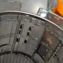 Cold Press Juicer, Wide Feed Chute Juicer Machines, Stainless Steel Slow Masticating Juicers Easy to Clean, Vegetables & Fruits Juice Extractor, High Juice Yield, Silver Knob