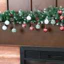 2.36" Christmas Balls Ornaments Set, 30ct Shatterproof Hanging Christmas Ornaments for Xmas Trees Decor Holiday Party (Red Green White)