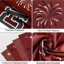 8 x Graduation Decorations 2026 Maroon Graduation Banner 66.1" x 33.8" Graduation Backdrop Congrats Grad Banner for Outdoor Indoor High School College Class of 2026 Graduation Party Decorations