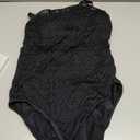 Holipick Crochet Tummy Control One Piece Swimsuit High Neck (Black, M)