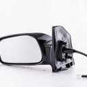 Dependable Direct Left Driver Side Painted Black Non-Heated Non-Folding Door Mirror Fits Toyota Corolla LE, S (2003 2004 2005 2006 2007 2008), Fits TO1320179-2006 Toyota Corolla Driver Side Mirror