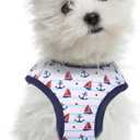 Mile High Life Step in Dog Harness for Small Dogs No Pull, Easy Get on Air Mesh Vest Harness, Adjustable Easy Closures Both Neck and Chest (White, S Chest 13.1"-19.6")