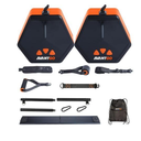 AVANTGO Portable Home Gym, Multifunctional Cable Fitness Machine, 7-66/7-132 lbs Resistance Adjustable Functional Trainer, App & Bluetooth Connection, Full Body Workouts, Fitness Anywhere, Orange