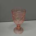 12 Oz Vintage Wine Glasses Goblets Drinking Glasses Sunflower Embossed Glassware Plastic Champagne Flutes Unbreakable Wedding Toasting Glasses Party Wine Cups for Bridal Shower Party (24, Pink)