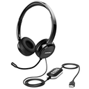 Mpow 071 3.5mm& USB Headset with Microphone, Black