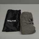 Maliton Inflatable Travel Foot Rest Pillow, Airplane Bed for Kids, Car Foot Leg Rest Pillow, Adjustable Height for Airplane, Car, Train, Home, Office(Dark Grey, 1 Pack)