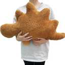 Dino Nugget Pillow, 24 inch Large Soft Dinosaur Nuggets Pillow for Birthday Gifts, Dinosaur Theme Party Decorations (Stegosaurus, Large)