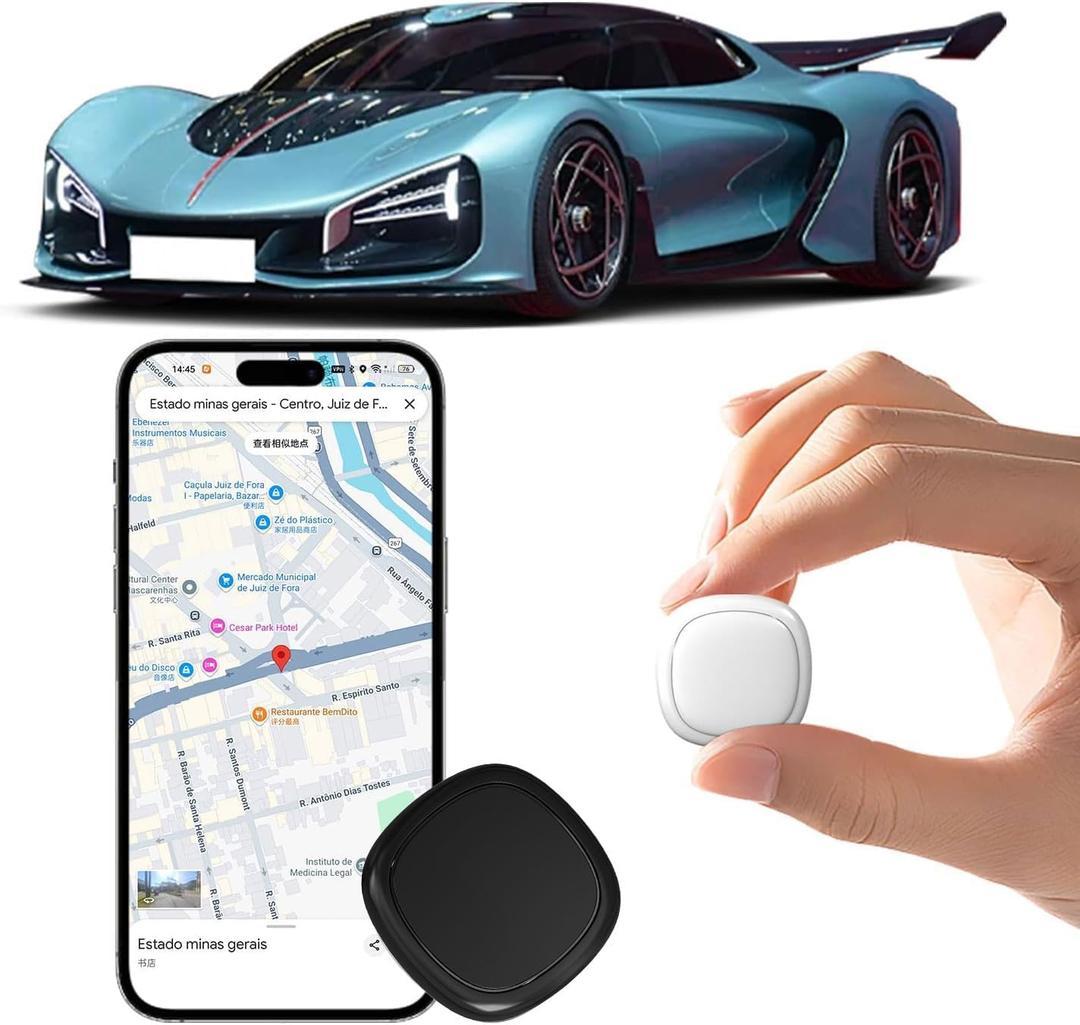GPS Tag Tracking, Magnetic, GPS Tracker, Global GPS Positioning & Super Strong Signal, Car Theft Prevention, GPS Buoyancy Surveillance, Magnetic, Vehicle Compatible, Thin and Lightweight, CityTag