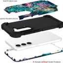 Hocase for Galaxy S23 Case, Shockproof Heavy Duty Protection Soft Silicone Rubber Bumper+Hard Plastic Hybrid Protective Case for Samsung Galaxy S23 (6.1" Display) 2023 - Mandala in Galaxy