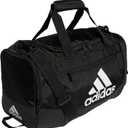 adidas Defender 4 Medium Duffel Bag (Large (110L), Black/White)