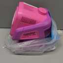 Upgraded Bubble Machine with Remote Control, Automatic Rotation & RGB Lights, 1800mAh Rechargeable Battery, Type-C Charge, Bubble Maker for Kids, Weddings, Birthday Parties, Outdoor Activities (Pink)