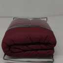 U-NICE HOME Large Sofa Cover Reversible Couch Cover for Dogs with Elastic Straps Water Resistant Furniture Protector for Pets Couch Cover for 4 Cushion Couch (Oversized Sofa, Burgundy/Tan)