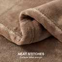 Hansleep Fleece Camel Full Blanket, Super Soft Flannel Fuzzy Plush Cozy Blanket for All Seasons, Camel, Full 84x90 Inches