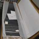 5-Tier Ladder Shelf - 50-Inch Narrow Leaning Bookshelf - Wooden Bookcase for Living Room, Bathroom, Kitchen, Office, or Bedroom Furniture by Lavish Home (Gray) (Grey)