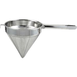 Winco China Cap Strainer, 8-Inch Diameter, Fine Mesh, Medium, Stainless Steel