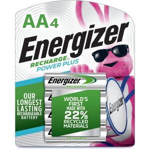Energizer Power Plus Rechargeable AA Batteries (4 Pack), Double A Batteries